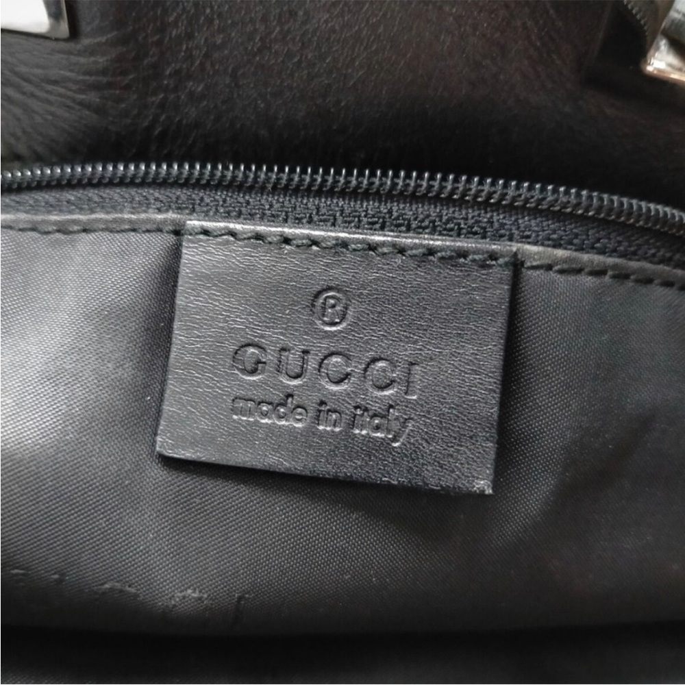 Gucci drawstring style shoulder bag black canvas - Picture 7 of 11